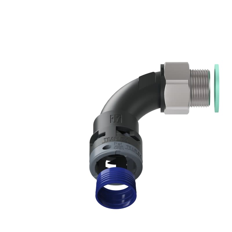 TEAFLEX - CURVA 90 IP68 BN17 PG16 NERO