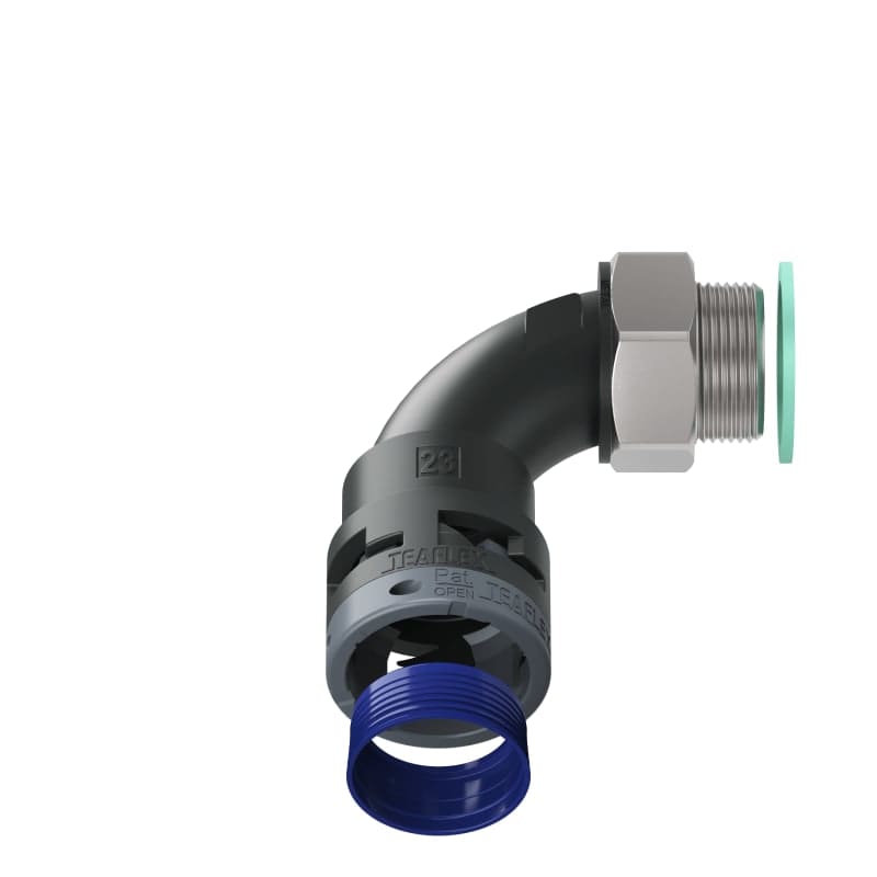 TEAFLEX - CURVA 90 IP68 BN23 PG21 NERO