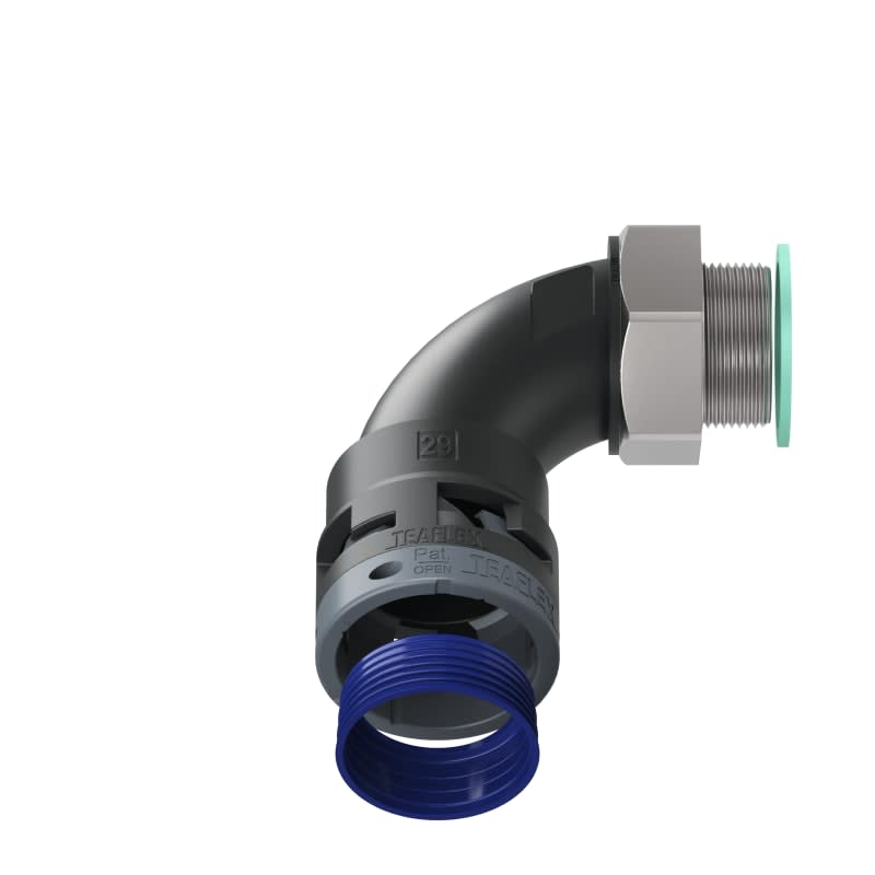 TEAFLEX - CURVA 90 IP68 BN29 M32 NERO M8BBN29M32