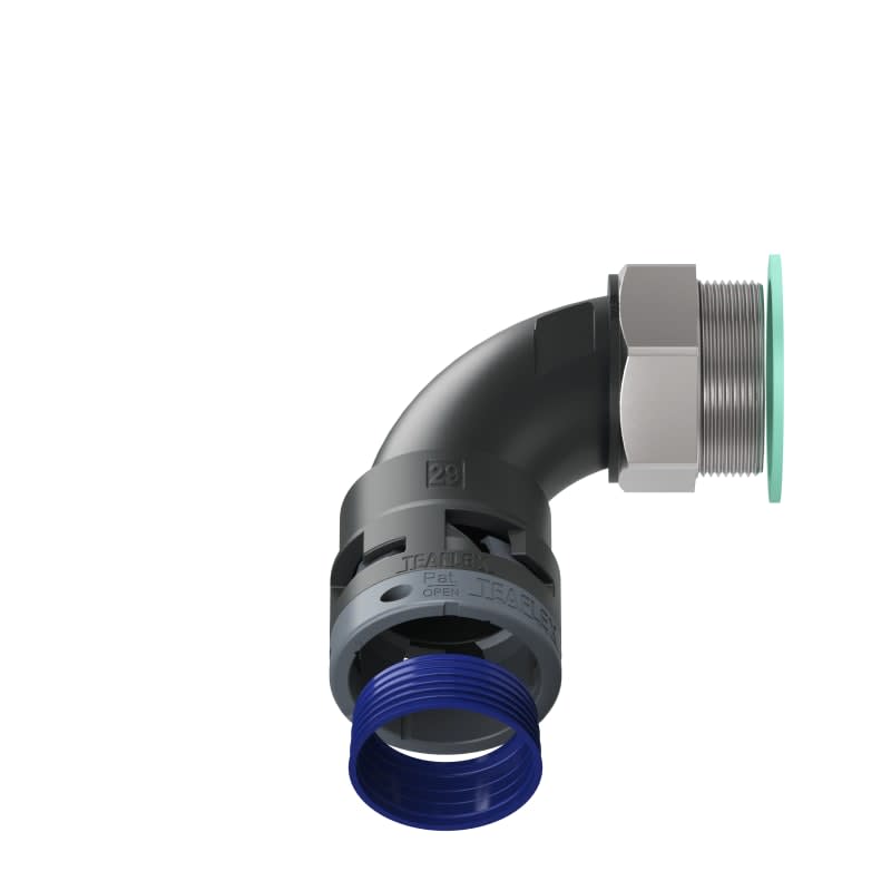 TEAFLEX - CURVA 90 IP68 BN29 M40 NERO M8BBN29M40