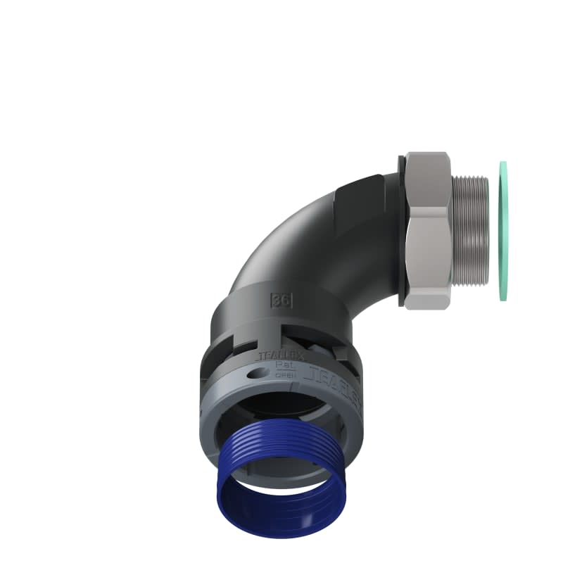TEAFLEX - CURVA 90 IP68 BN36 M40 NERO