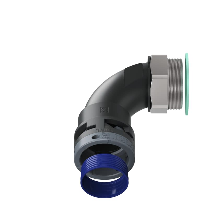 TEAFLEX - CURVA 90 IP68 BN36 M50  NERO