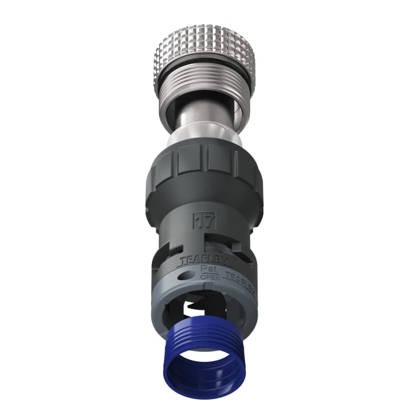 TEAFLEX - RAC.NERO EMC IP68 SF17U 1'