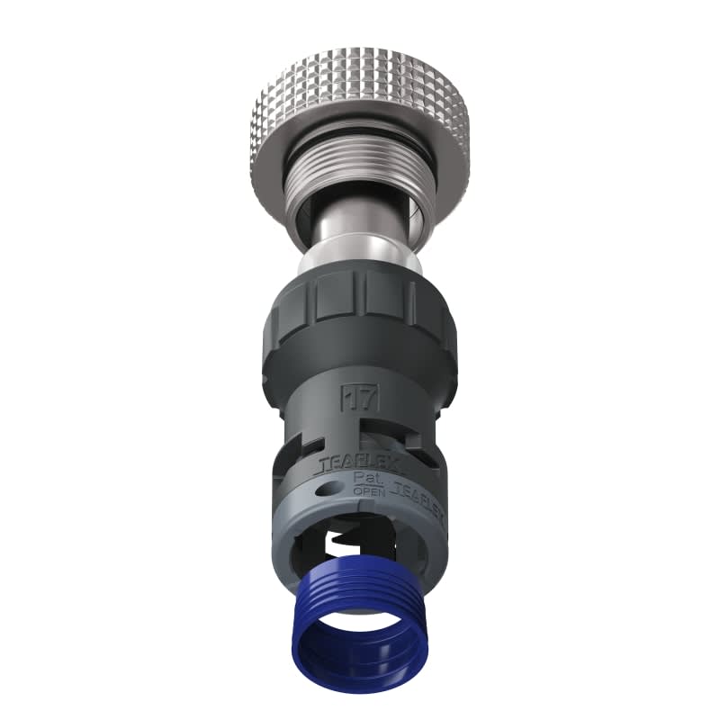 TEAFLEX - RAC.NERO EMC IP68 SF17U 1'7/16 M8BSFEMC17U20