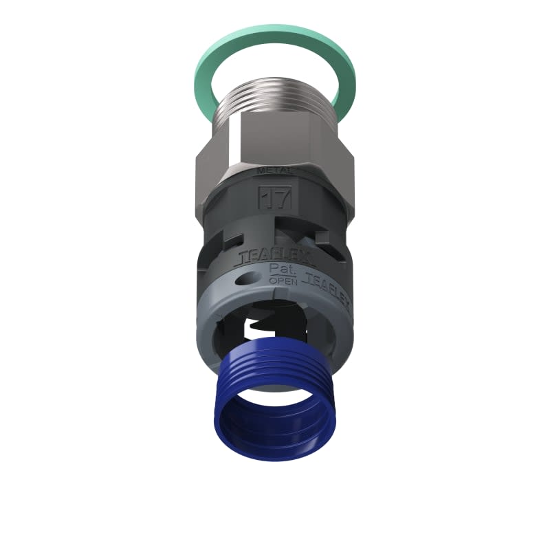 TEAFLEX - RACC.NERO   IP68 SM17  M25X1,5 M8BSM17M25