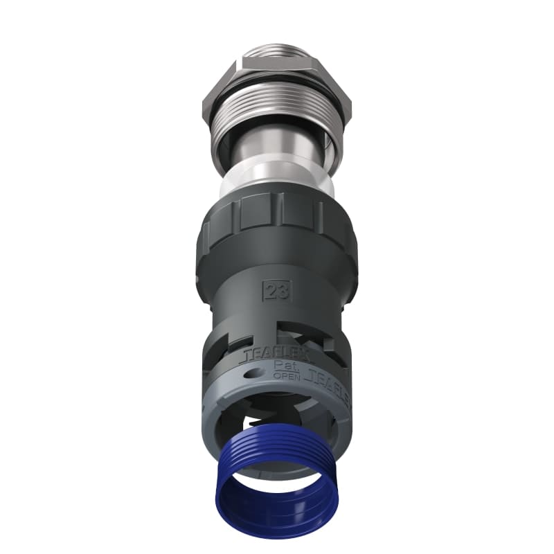 TEAFLEX - RAC.NERO EMC IP68 SM23 M25X1,5