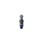 TEAFLEX - Raccordo pressacavo 07PG07 da 4 a 6,5 pollici con filetto metallico IP68/IP69K SR diritto.