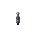 TEAFLEX - Raccordo pressacavo 10ISO12 4 - 6,5 SR diritto con filetto metallico IP68/IP69K.