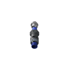 TEAFLEX - Raccordo pressacavo 12ISO16 7 -10,5 SR diritto con filetto metallico IP68/IP69K.