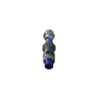 TEAFLEX - Raccordo pressacavo 12ISO20 6,5-9,5 SR diritto con filetto metallico IP68/IP69K.