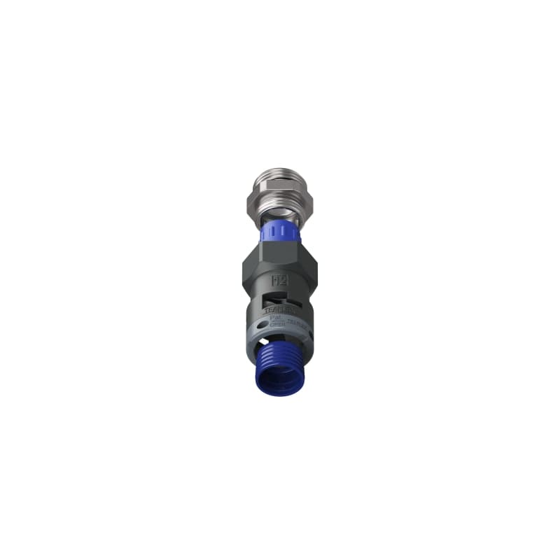 TEAFLEX - Raccordo pressacavo 12ISO20 7 -10,5 SR diritto con filetto metallico IP68/IP69K.