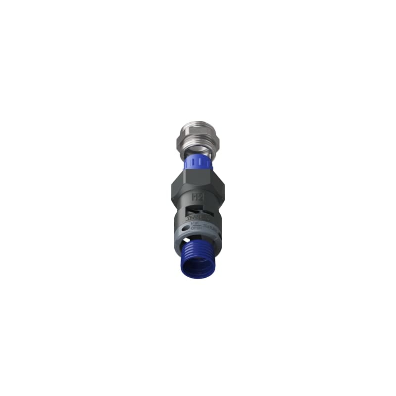 TEAFLEX - Raccordo pressacavo 12PG11 diritto con filetto metallico IP68/IP69K.
