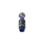 TEAFLEX - Raccordo pressacavo 17ISO25 diritto con filetto metallico IP68/IP69K.