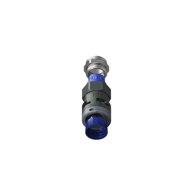 TEAFLEX - Raccordo pressacavo 17PG16 diritto con filetto metallico IP68/IP69K.