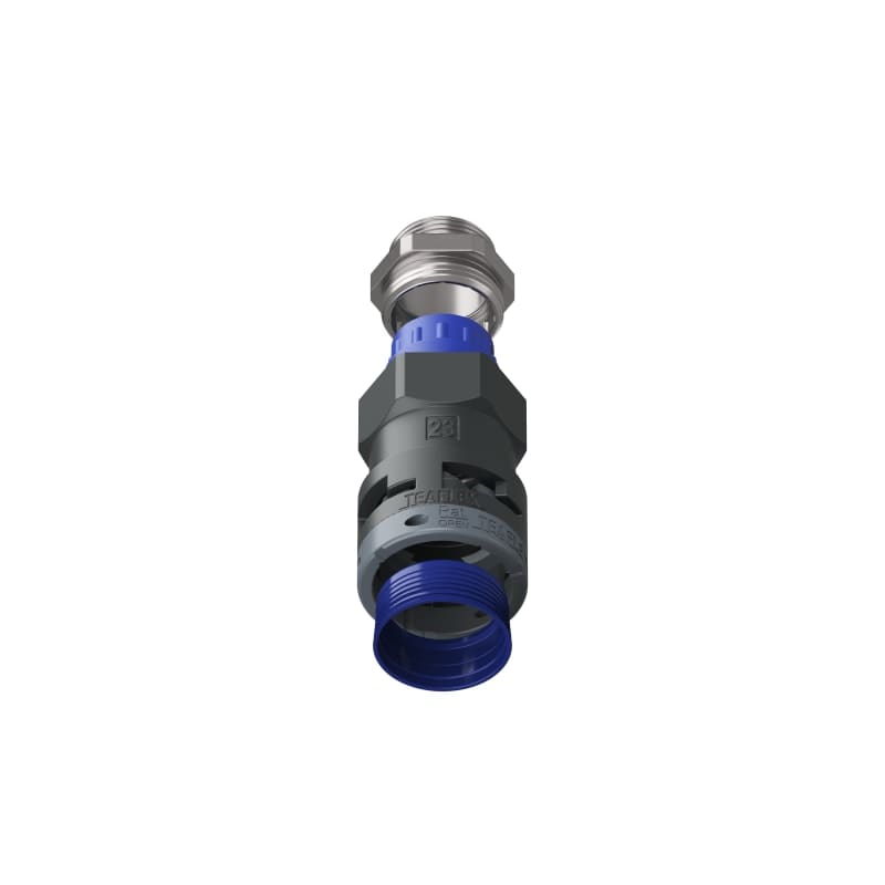 TEAFLEX - Raccordo pressacavo 23ISO25 diritto con filetto metallico IP68/IP69K.