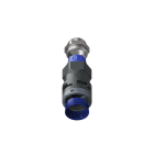 TEAFLEX - Raccordo pressacavo 23ISO25 diritto con filetto metallico IP68/IP69K.