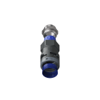 TEAFLEX - Raccordo pressacavo 23ISO25 diritto con filetto metallico IP68/IP69K.