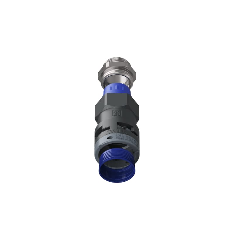 TEAFLEX - Raccordo pressacavo 23ISO25 14-18 SR diritto con filetto metallico IP68/IP69K.