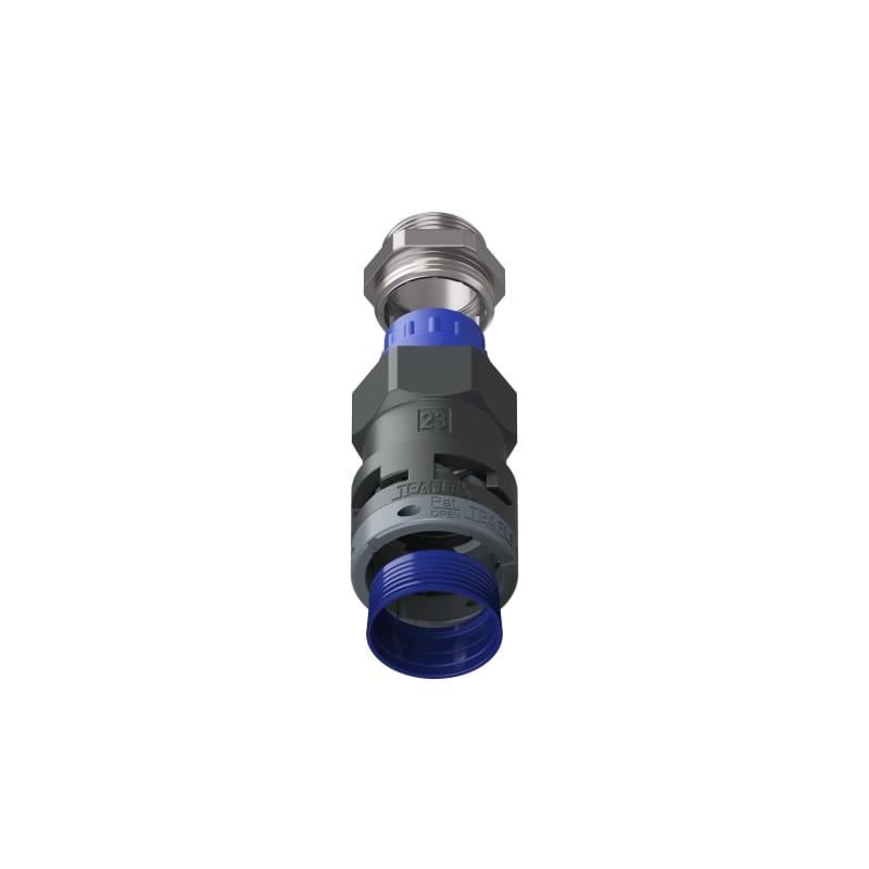 TEAFLEX - Raccordo pressacavo 23ISO25 17 diritto con filetto metallico IP68/IP69K.