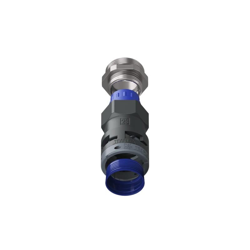 TEAFLEX - Raccordo pressacavo 23ISO32 SR diritto con filetto metallico IP68/IP69K -10,5.