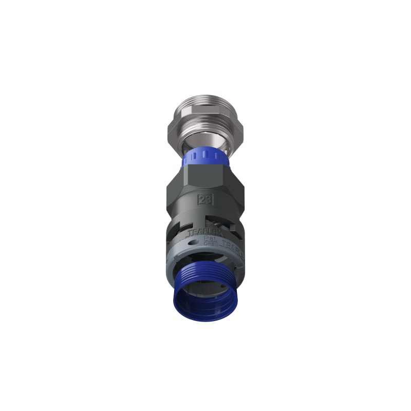 TEAFLEX - Raccordo pressacavo 23ISO32 17 diritto con filetto metallico IP68/IP69K -20,5.