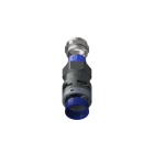 TEAFLEX - Raccordo pressacavo 23PG21 7-10,5 SR diritto con filetto metallico IP68/IP69K.