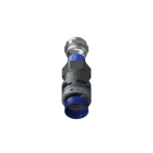 TEAFLEX - Raccordo pressacavo 23PG21 diritto con filetto metallico IP68/IP69K.