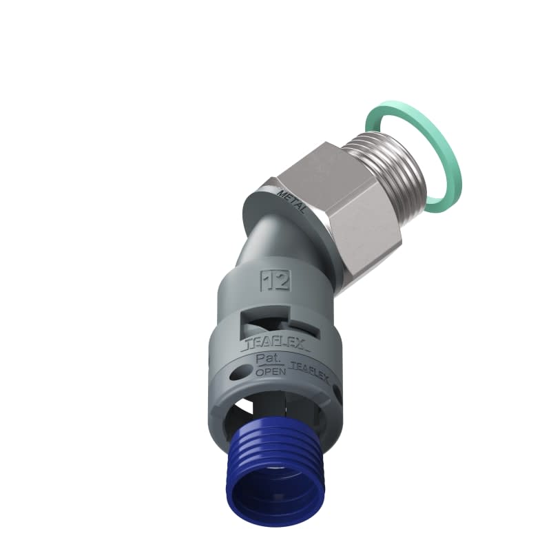 TEAFLEX - CURVA 45 IP68 BF12 PG11 GRIGI M8GBF12P11