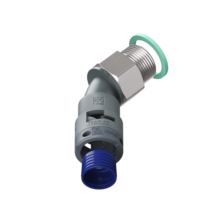 TEAFLEX - CURVA 45 IP68 BF12 PG13 GRIGI M8GBF12P13