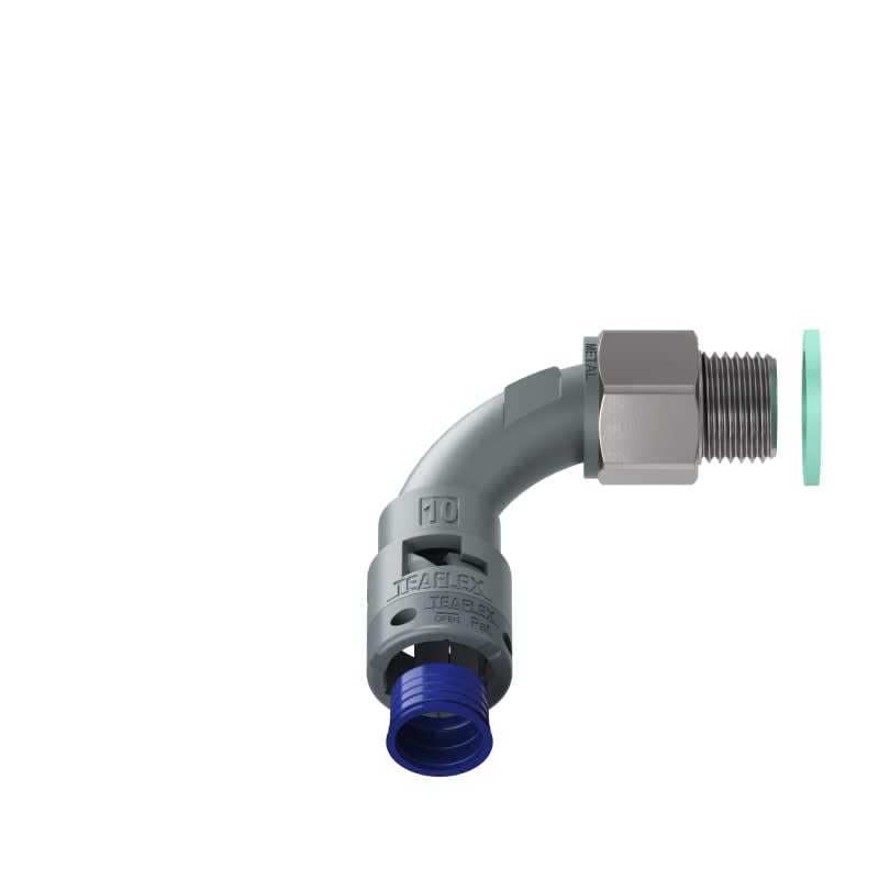 TEAFLEX - CURVA 90 IP68 BN10 M16 GRIGI M8GBN10M16