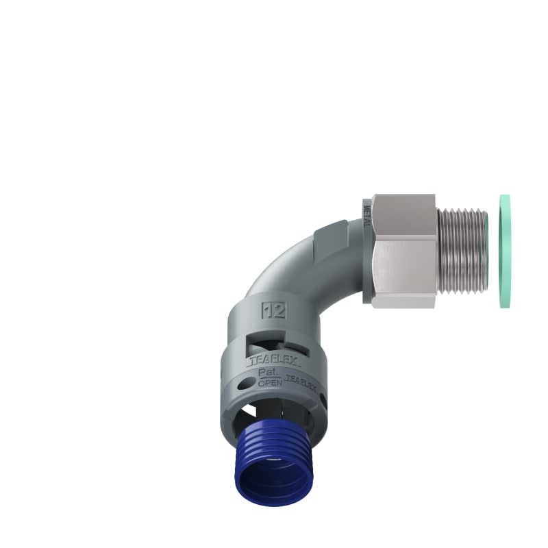 TEAFLEX - CURVA 90 IP68 BN12 M20  GRIGI M8GBN12M20