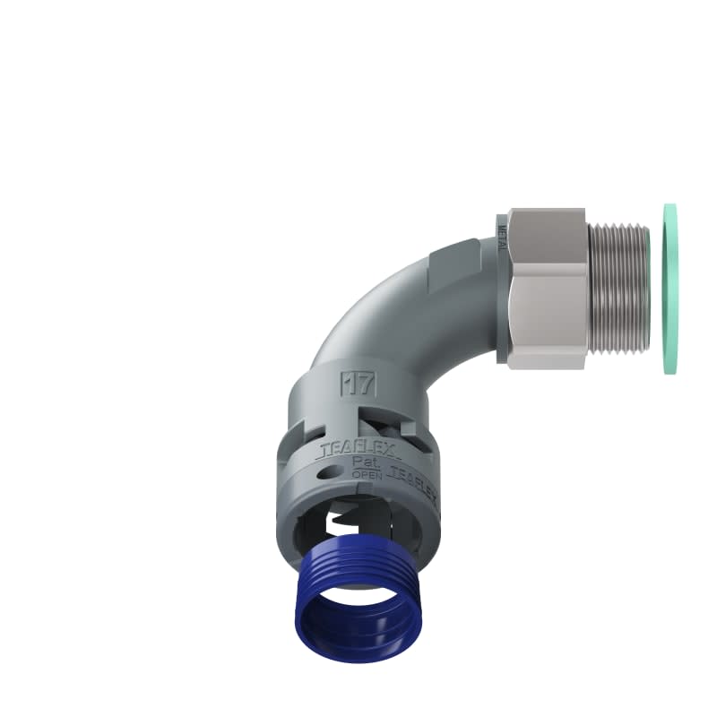 TEAFLEX - CURVA 90 IP68 BN17 M25 GRIGI M8GBN17M25