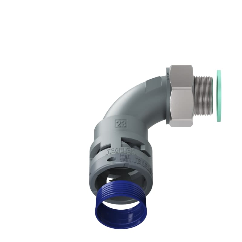 TEAFLEX - CURVA 90 IP68 BN23 M25  GRIGI M8GBN23M25