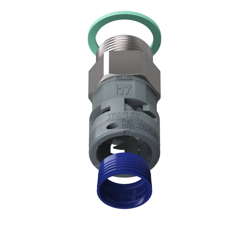 TEAFLEX - RACC.GRIGIO IP68 SM17  M25X1,5 M8GSM17M25