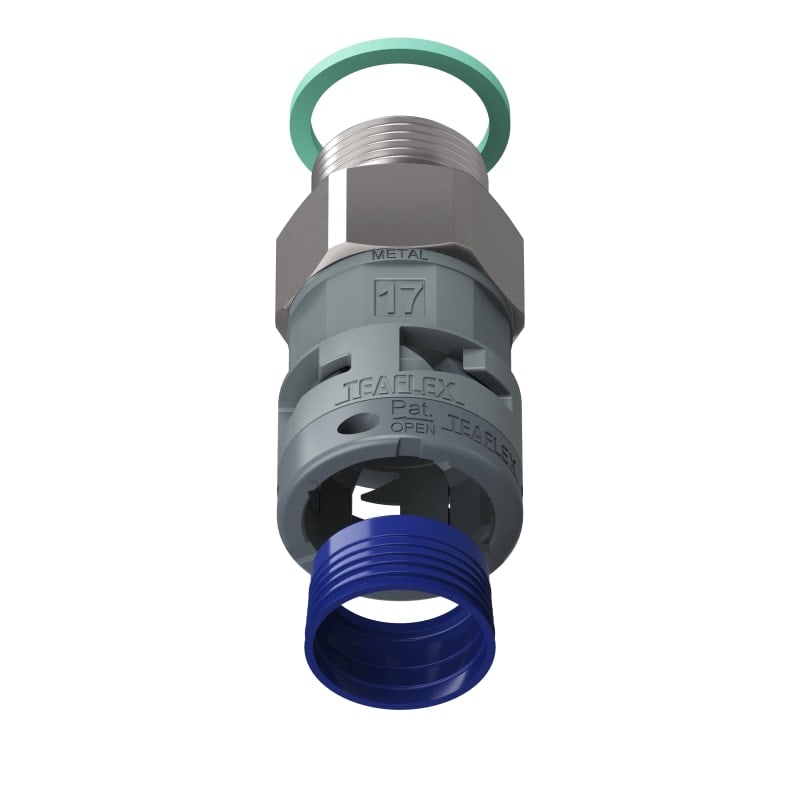 TEAFLEX - RACC.GRIGIO IP68 SM17 PG16