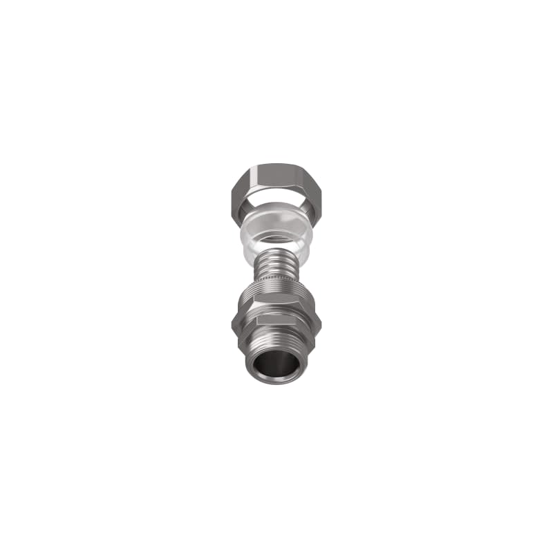 TEAFLEX - Raccordo ottone nichelato maschio girevole filetto PG per guaine poliammide IP67.