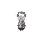 TEAFLEX - Raccordo ottone nichelato maschio girevole filetto PG per guaine poliammide IP67.