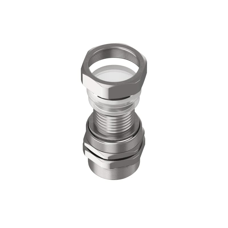 TEAFLEX - Raccordo ottone nichelato maschio girevole filetto PG per guaine poliammide IP67.