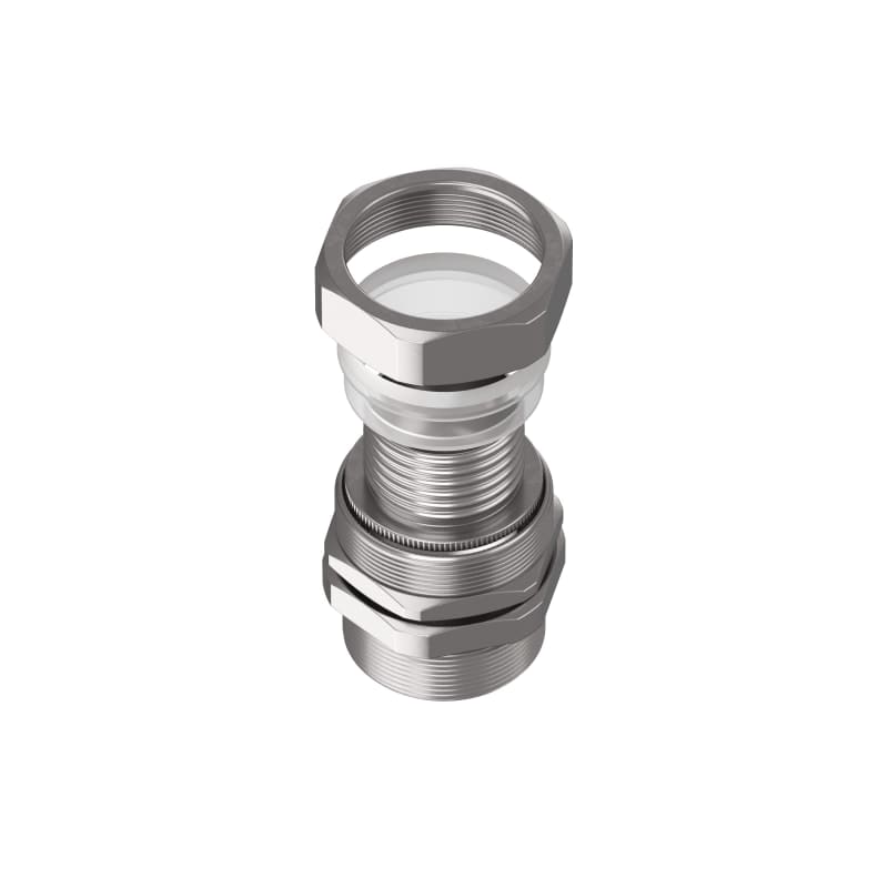 TEAFLEX - Raccordo ottone nichelato maschio girevole filetto PG per guaine poliammide IP67.