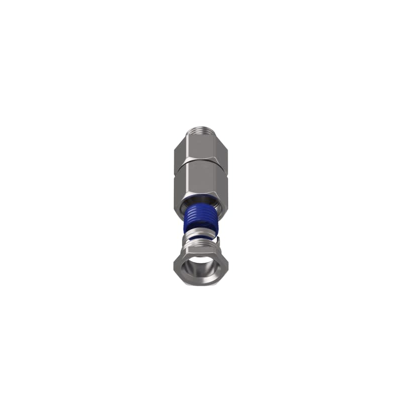 TEAFLEX - Raccordo rapido in ottone nichelato maschio girevole per guaine corrugate in poliammide IP67 ISO16 D.12. MRGM162