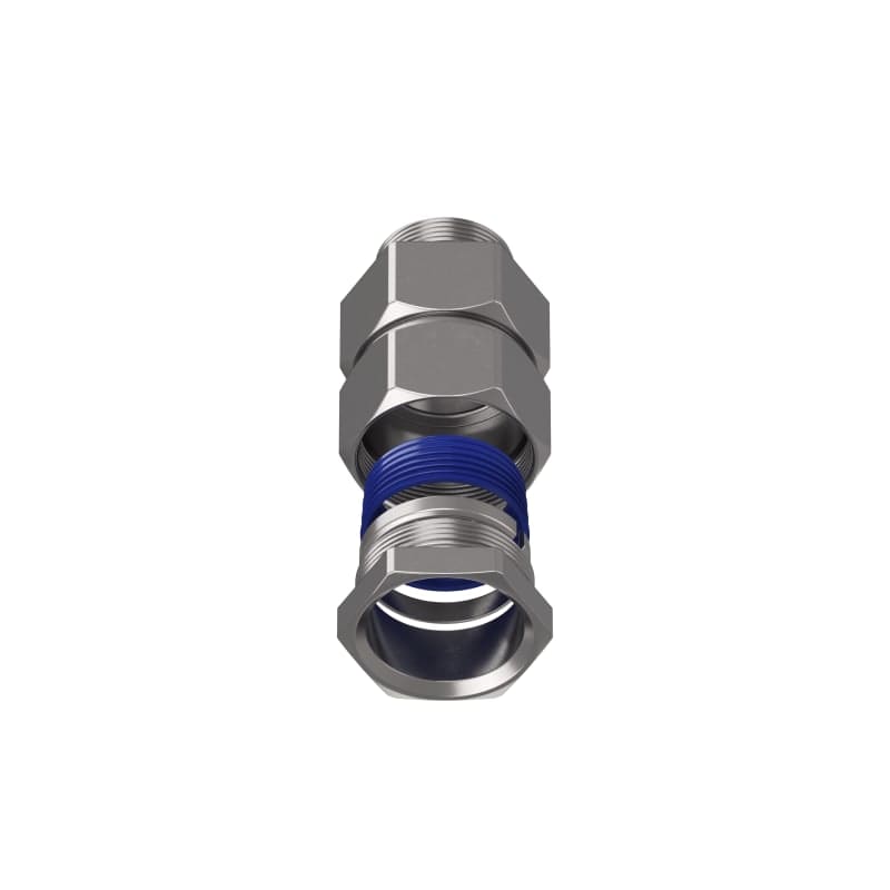 TEAFLEX - Raccordo ottone nichelato maschio girevole per guaine corrugate poliammide IP67.