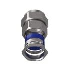 TEAFLEX - Raccordo rapido in ottone nichelato maschio girevole per guaine corrugate in poliammide IP67 ISO63.