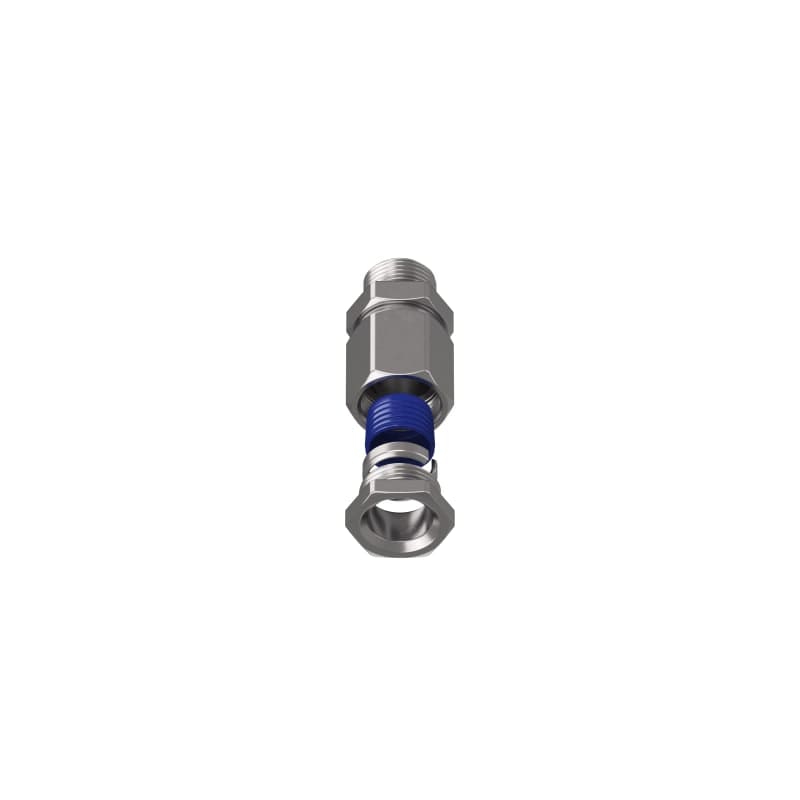 TEAFLEX - Raccordo ottone nichelato maschio girevole per guaine corrugate poliammide IP67.