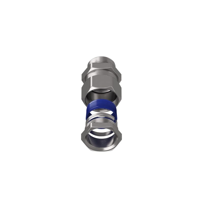 TEAFLEX - Raccordo ottone nichelato maschio girevole per guaine corrugate poliammide IP67.
