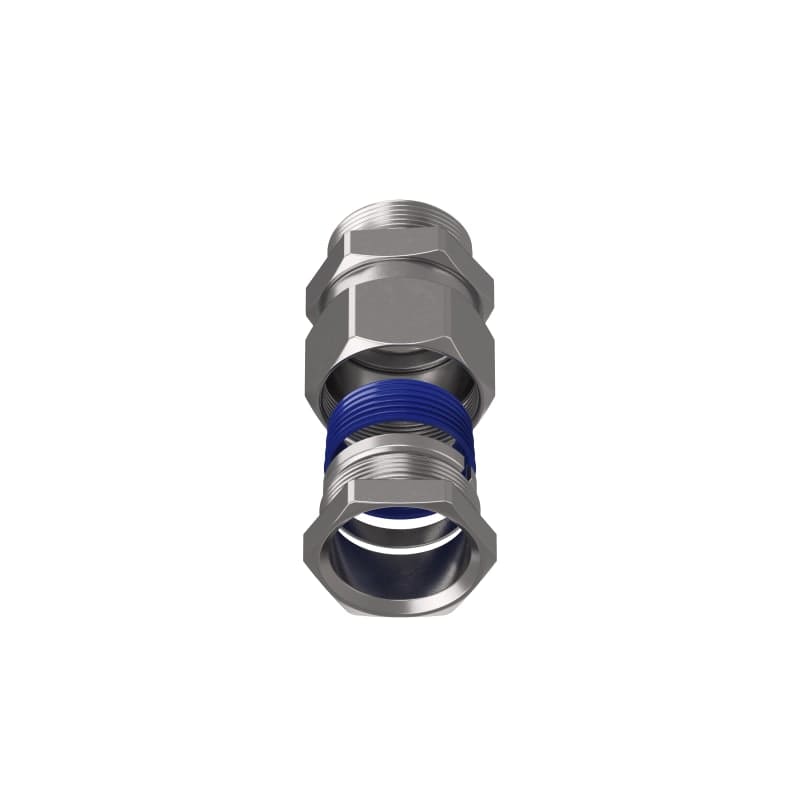 TEAFLEX - Raccordo ottone nichelato maschio girevole per guaine corrugate poliammide IP67.