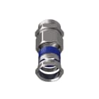 TEAFLEX - Raccordo rapido in ottone nichelato maschio girevole per guaine corrugate in poliammide IP67.