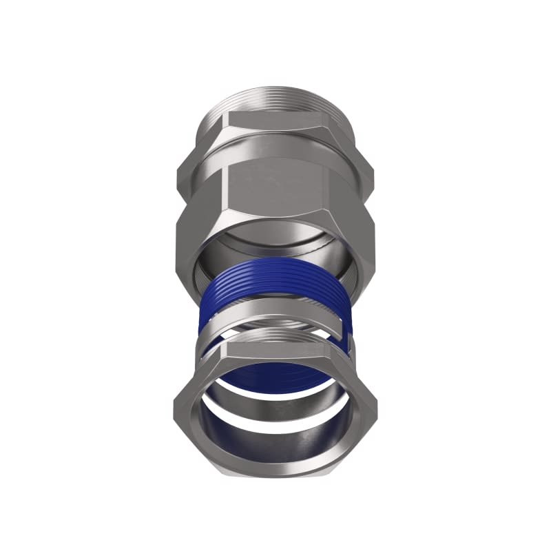 TEAFLEX - Raccordo ottone nichelato maschio girevole per guaine corrugate poliammide IP67. MRGP488