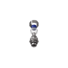 TEAFLEX - Raccordo maschio in ottone nichelato girevole per guaine in poliammide trecciate IP67.