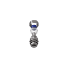 TEAFLEX - Raccordo maschio girevole in ottone nichelato per guaine poliammide trecciate IP67.