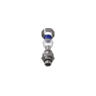 TEAFLEX - Raccordo girevole maschio in ottone nichelato per guaine in poliammide trecciate IP67 M16X1,5.